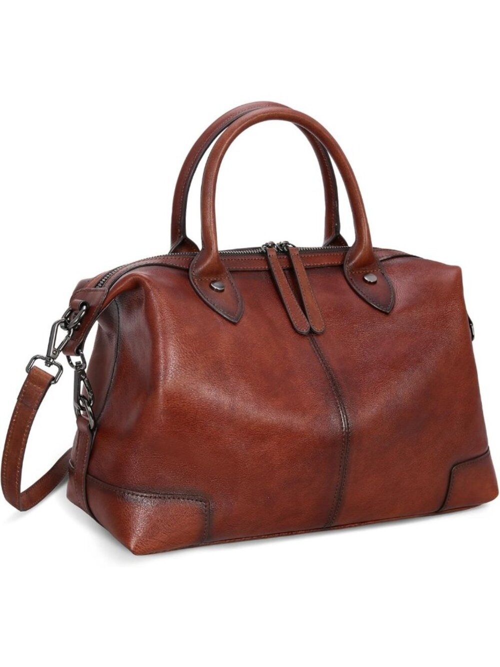 Stylish Genuine Leather Satchel Tote Bag for Women | Large Doctor Purse